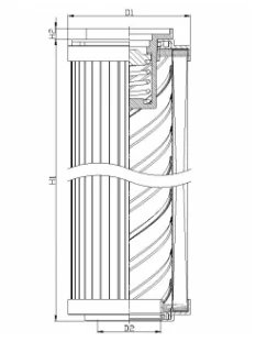 Filtrec - R146G06B - Hydraulikfilterelement (Rücklauffilter)