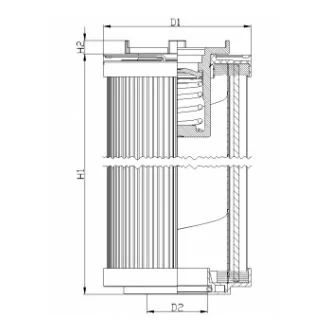 Filtrec - R151G06C - Hydraulikfilterelement (Rücklauffilter)