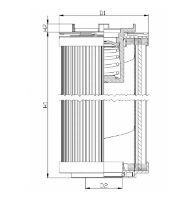 Filtrec - R160G25C - Hydraulikfilterelement (Rücklauffilter)