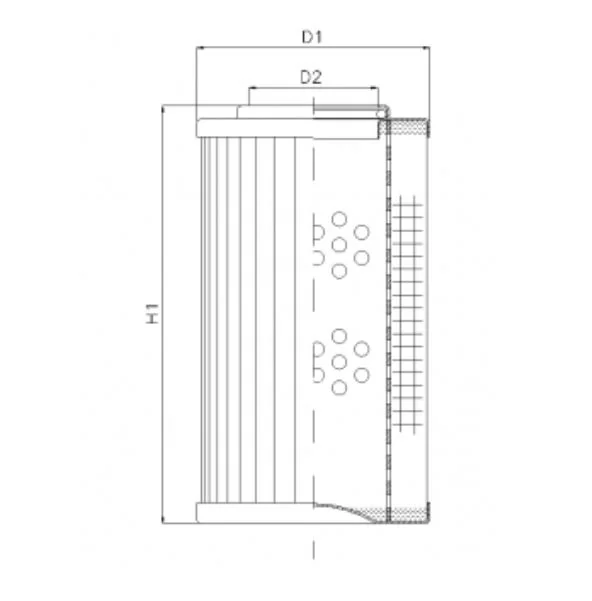 Filtrec - R271T125V - Hydraulikfilterelement (Rücklauffilter)