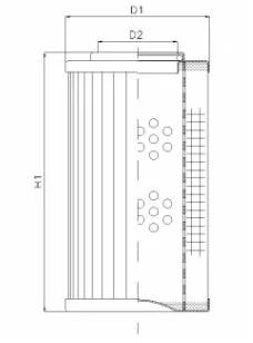 Filtrec - R272G03 - Hydraulikfilterelement (Rücklauffilter)