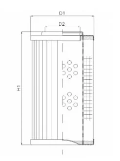 Filtrec - R283G10V - Hydraulikfilterelement (Rücklauffilter)