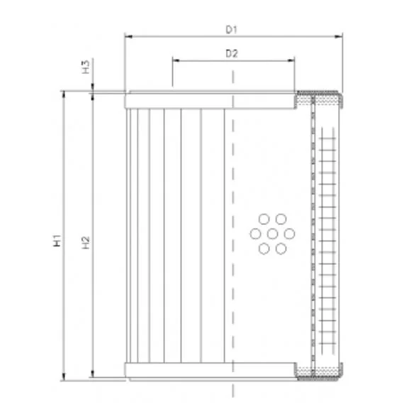 Filtrec - R312G25 - Hydraulikfilterelement (Rücklauffilter)