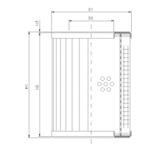 Filtrec - R320G40 - Hydraulikfilterelement (Rücklauffilter)