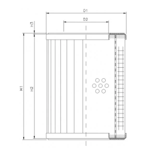 Filtrec - R333C20 - Hydraulikfilterelement (Rücklauffilter)