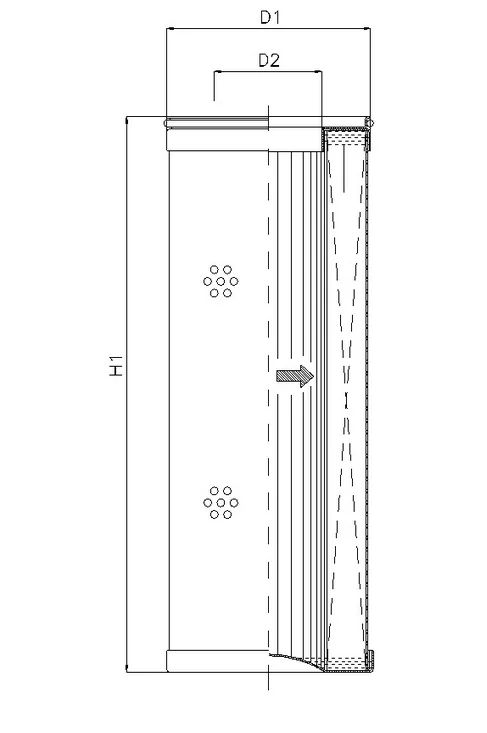 Filtrec - R413G25 - Hydraulikfilterelement (Rücklauffilter)