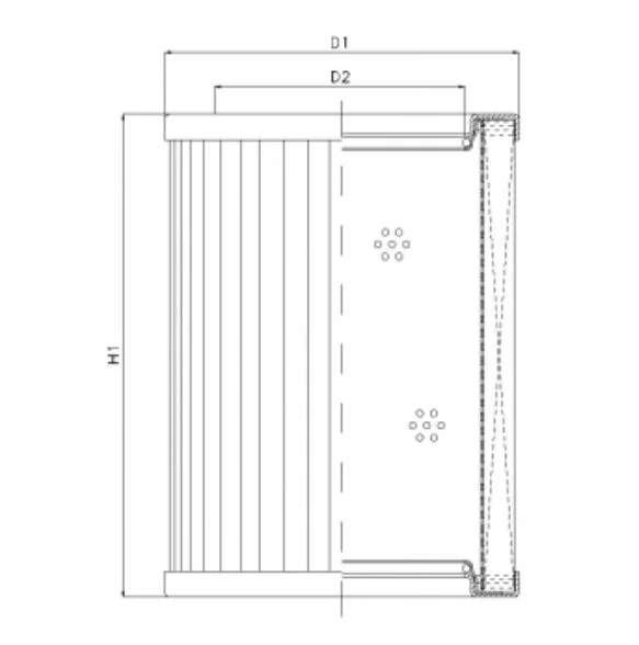 Filtrec - R430G06V - Hydraulikfilterelement (Rücklauffilter)