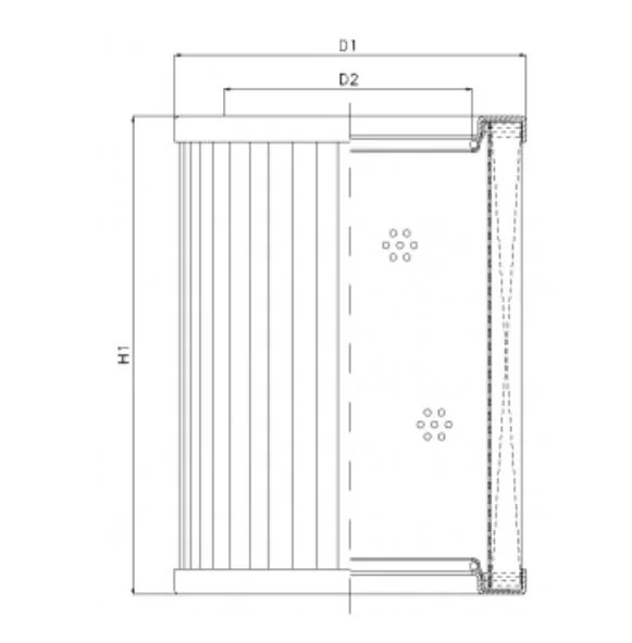 Filtrec - R432T40 - Hydraulikfilterelement (Rücklauffilter)
