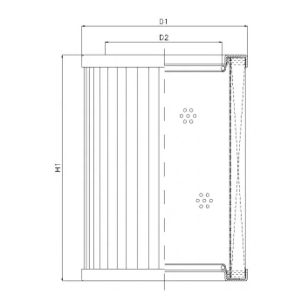 Filtrec - R433T40 - Hydraulikfilterelement (Rücklauffilter)
