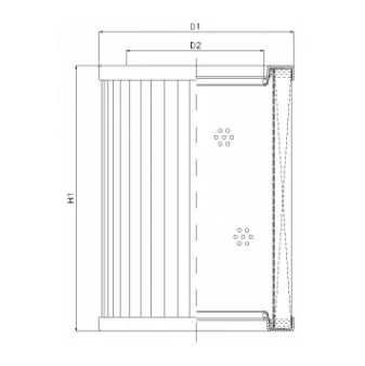 Filtrec - R434G01 - Hydraulikfilterelement (Rücklauffilter)