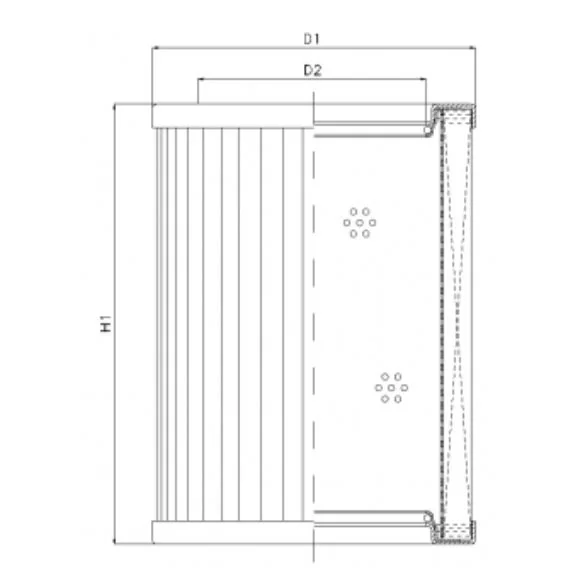 Filtrec - R434T100 - Hydraulikfilterelement (Rücklauffilter)