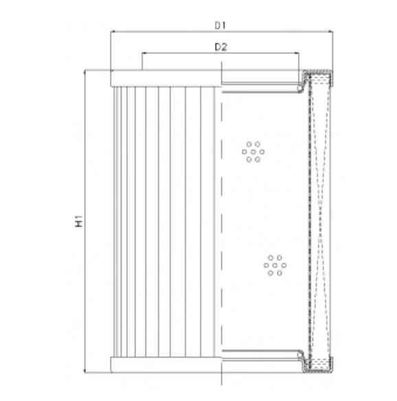 Filtrec - R434T200 - Hydraulikfilterelement (Rücklauffilter)