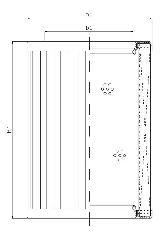 Filtrec - R440G03V - Hydraulikfilterelement (Rücklauffilter)