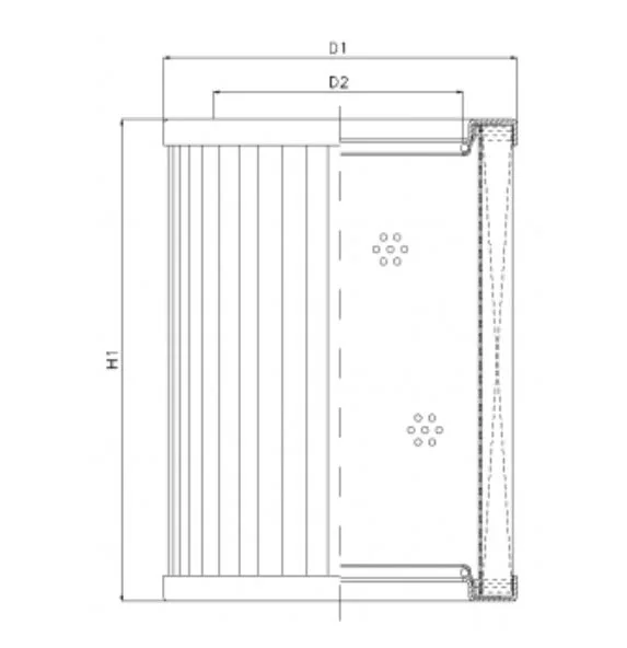 Filtrec - R446G03 - Hydraulikfilterelement (Rücklauffilter)