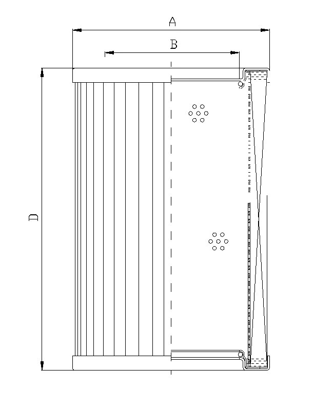 Filtrec - R450G25 - Hydraulikfilterelement (Rücklauffilter)
