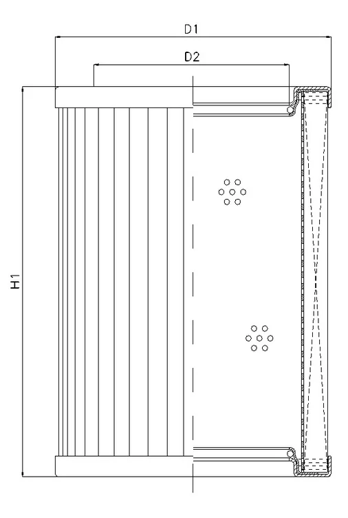 Filtrec - R452G06V - Hydraulikfilterelement (Rücklauffilter)