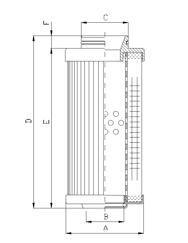 Filtrec - R530G06 - Hydraulikfilterelement (Rücklauffilter)