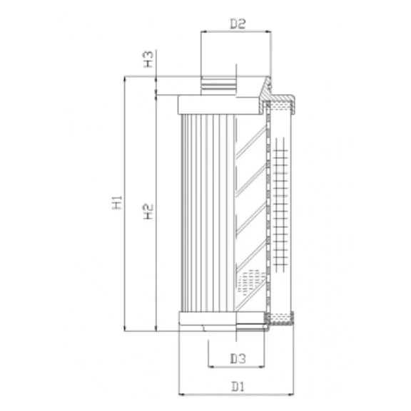Filtrec - R531G03V - Hydraulikfilterelement (Rücklauffilter)