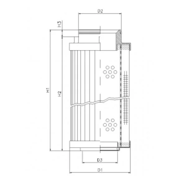 Filtrec - R540G03 - Hydraulikfilterelement (Rücklauffilter)