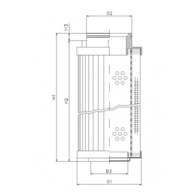 Filtrec - R540T40 - Hydraulikfilterelement (Rücklauffilter)