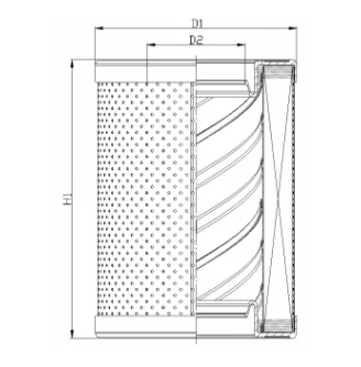Filtrec - R661T60B0 - Hydraulikfilterelement (Rücklauffilter)