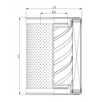 Filtrec - R663G06B0 - Hydraulikfilterelement (Rücklauffilter)