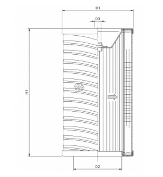 Filtrec - R722G01 - Hydraulikfilterelement (Rücklauffilter)