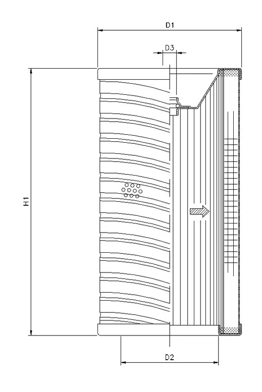 Filtrec - R722G10V - Hydraulikfilterelement (Rücklauffilter)