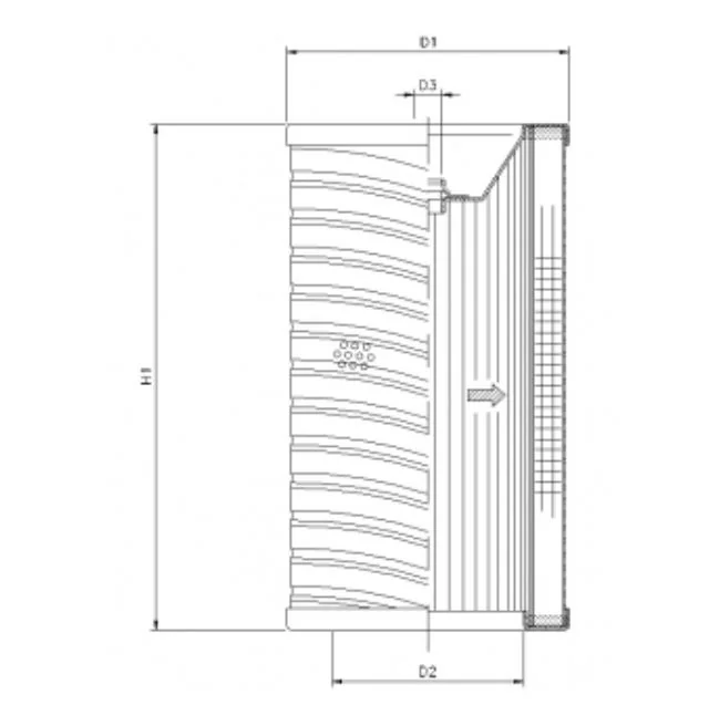 Filtrec - R725G25 - Hydraulikfilterelement (Rücklauffilter)