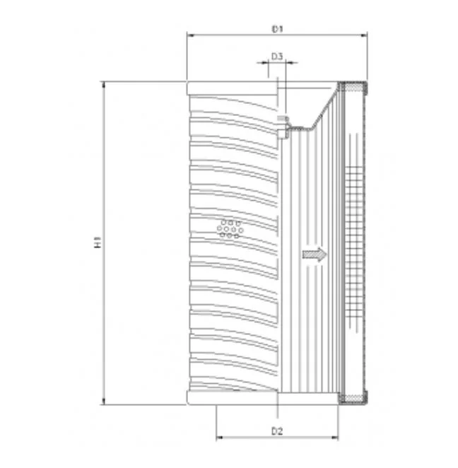 Filtrec - R725T25 - Hydraulikfilterelement (Rücklauffilter)