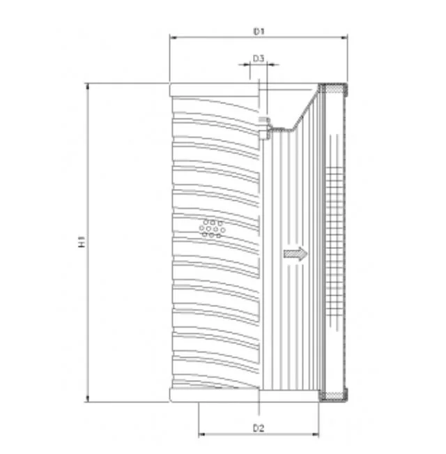 Filtrec - R736T10 - Hydraulikfilterelement (Rücklauffilter)