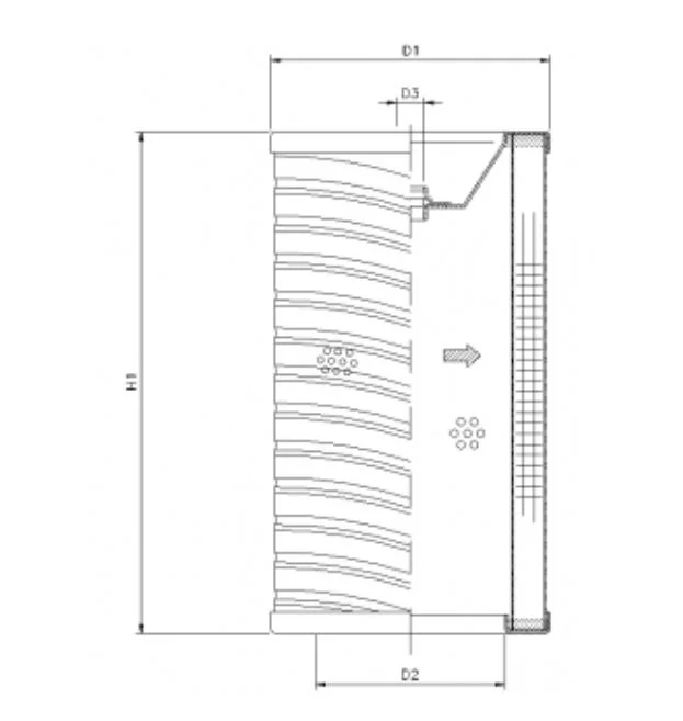 Filtrec - R746T60P - Hydraulikfilterelement (Rücklauffilter)