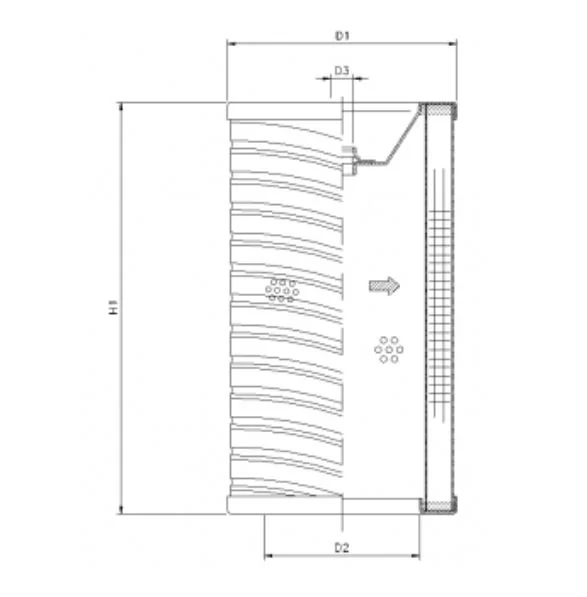 Filtrec - R754G06P - Hydraulikfilterelement (Rücklauffilter)