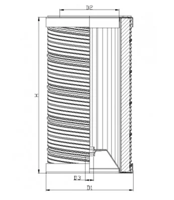 Filtrec - R7F20C10B - Hydraulikfilterelement (Rücklauffilter)