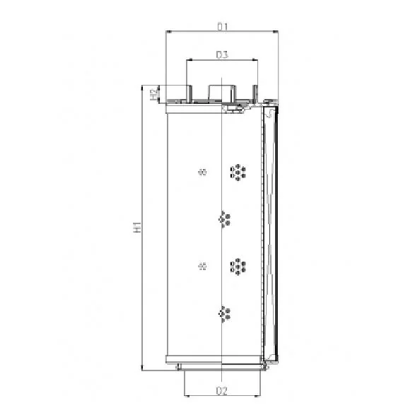 Filtrec - RHR110N05V3/AB1 - Hydraulikfilterelement (Rücklauffilter)