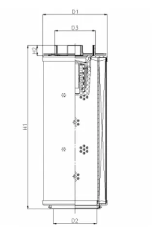 Filtrec - RHR1200G03B3/AB1 - Hydraulikfilterelement (Rücklauffilter)