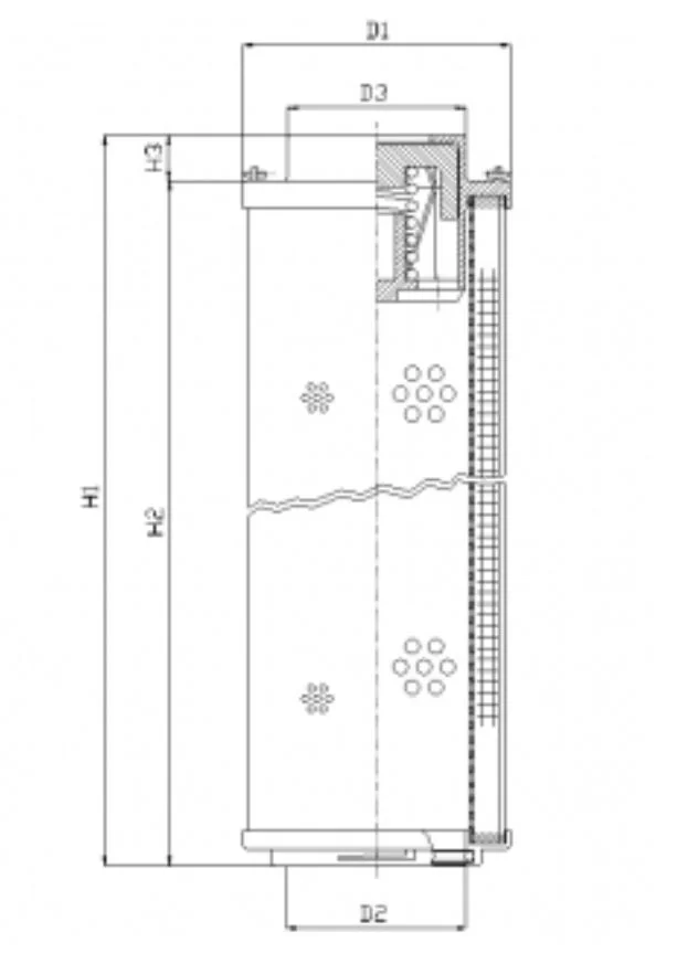 Filtrec - RHR1300M10B3/AB1 - Hydraulikfilterelement (Rücklauffilter)