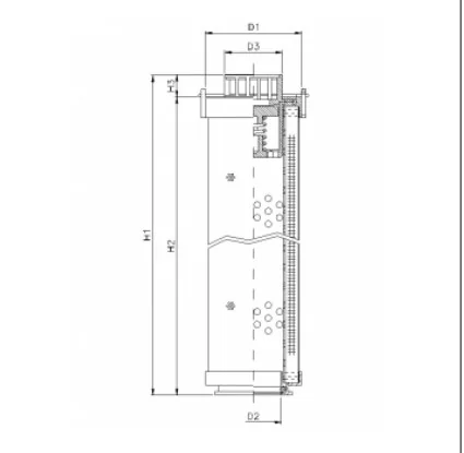 Filtrec - RHR160G03B3/ESD - Hydraulikfilterelement (Rücklauffilter)