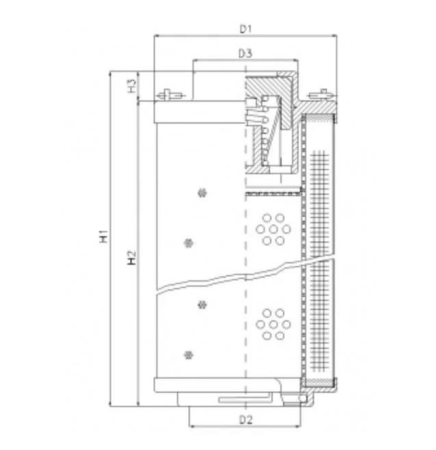 Filtrec - RHR1700N05B - Hydraulikfilterelement (Rücklauffilter)