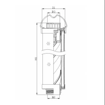 Filtrec - RHR195G20V3/016 - Hydraulikfilterelement (Rücklauffilter)