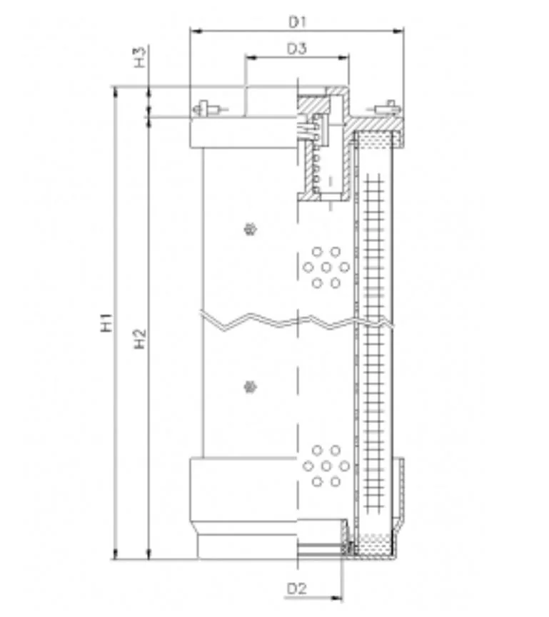 Filtrec - RHR210G03B3/AB1 - Hydraulikfilterelement (Rücklauffilter)