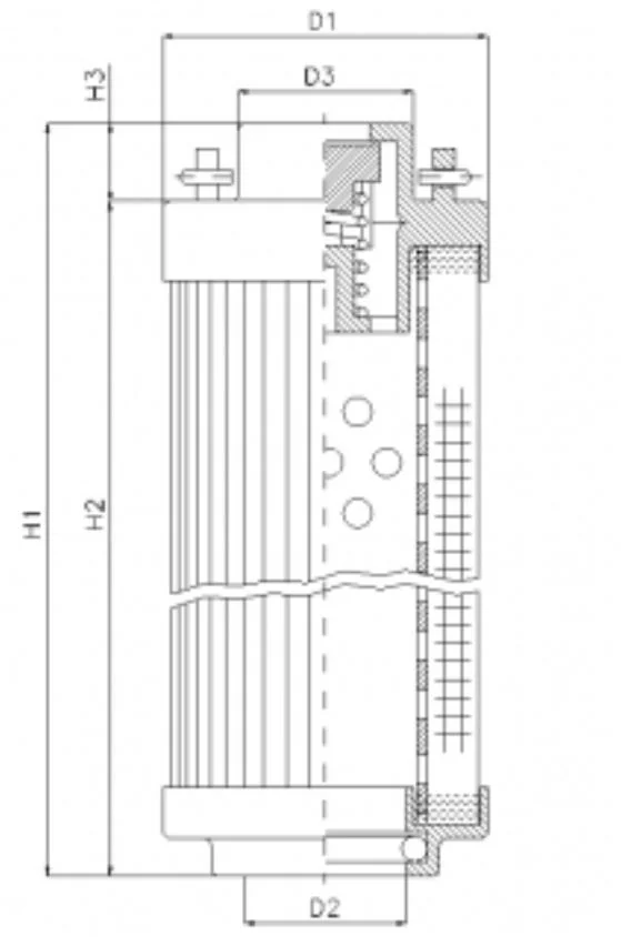 Filtrec - RHR240G05B0/AB1 - Hydraulikfilterelement (Rücklauffilter)