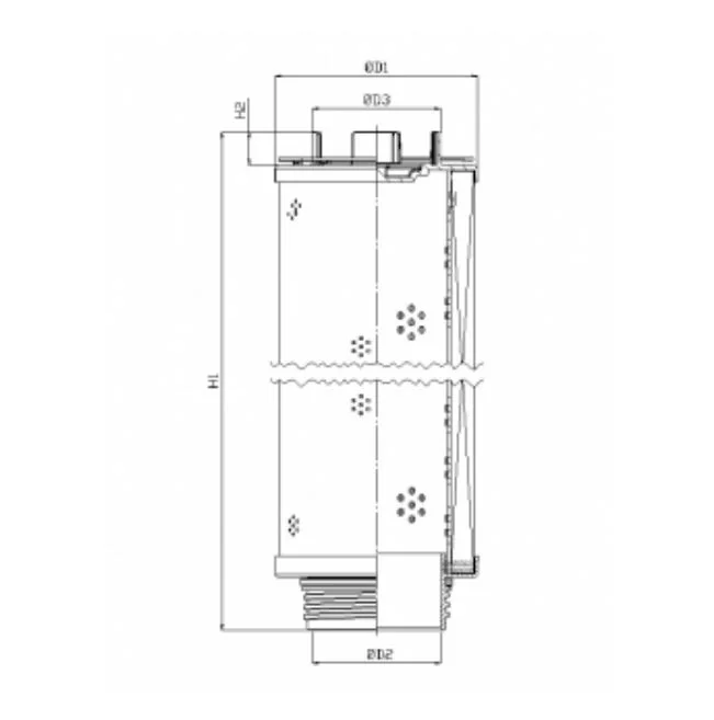 Filtrec - RHR2600G03B0/009 - Hydraulikfilterelement (Rücklauffilter)