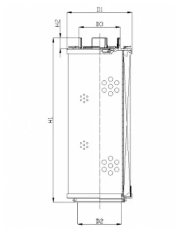 Filtrec - RHR2600G10B0/ESD - Hydraulikfilterelement (Rücklauffilter)