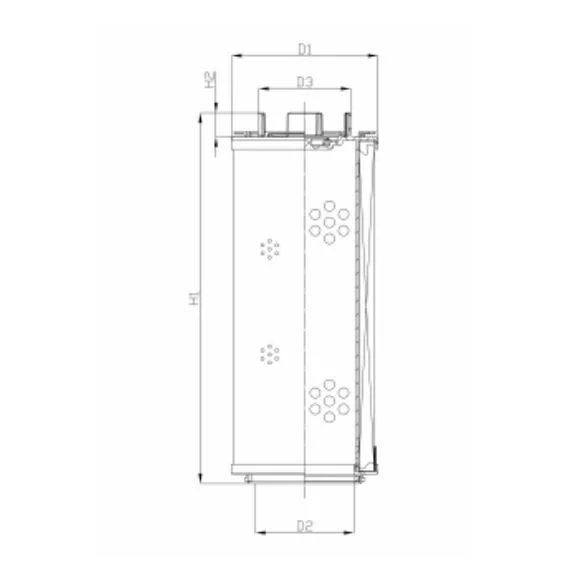 Filtrec - RHR2600M10B0/AB1 - Hydraulikfilterelement (Rücklauffilter)