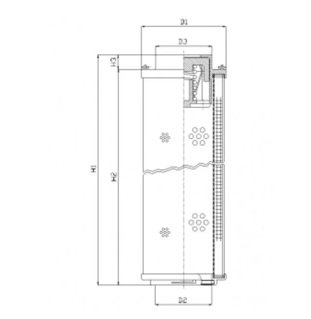Filtrec - RHR2600N05B - Hydraulikfilterelement (Rücklauffilter)
