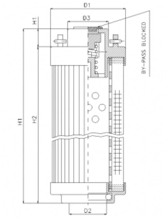 Filtrec - RHR2600S25B/5 - Hydraulikfilterelement (Rücklauffilter)
