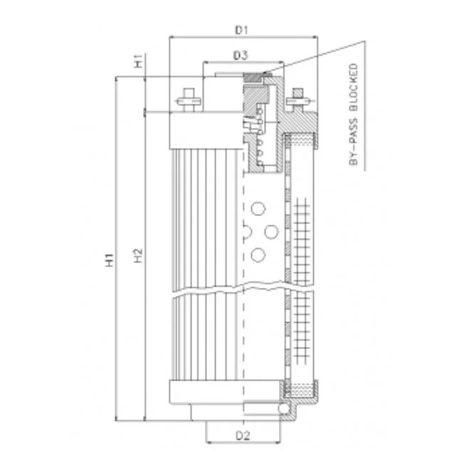 Filtrec - RHR2600S50V - Hydraulikfilterelement (Rücklauffilter)