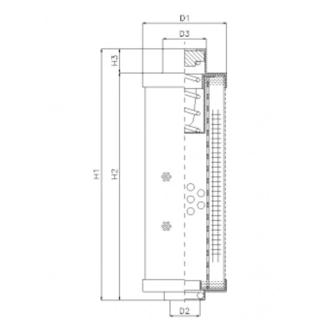 Filtrec - RHR30S100B - Hydraulikfilterelement (Rücklauffilter)