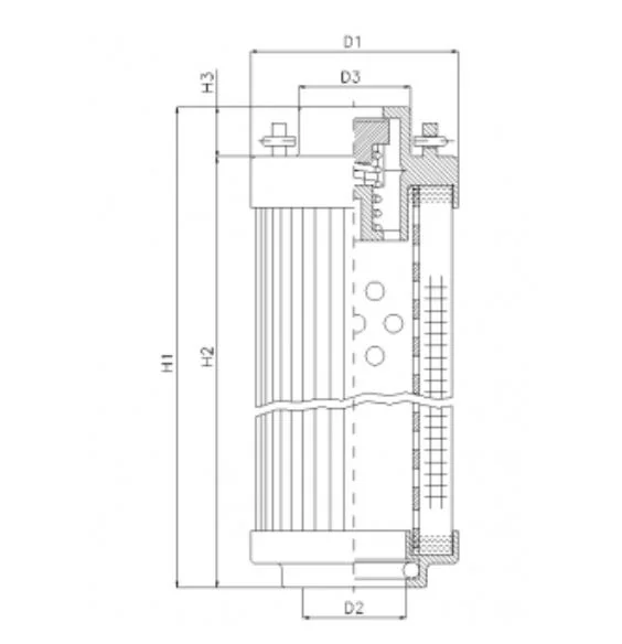 Filtrec - RHR330A03V - Hydraulikfilterelement (Rücklauffilter)